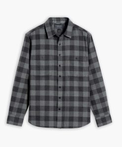 Buffalo Check Shirt | Black & Cream