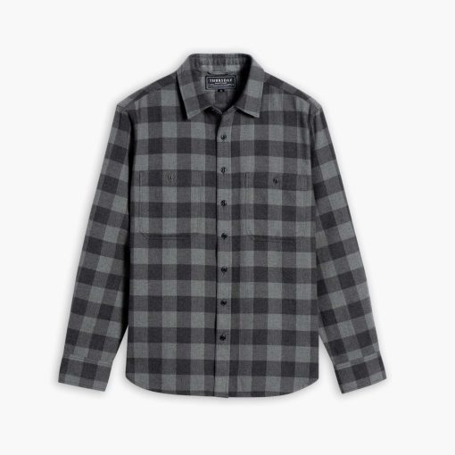 Buffalo Check Shirt | Black & Cream