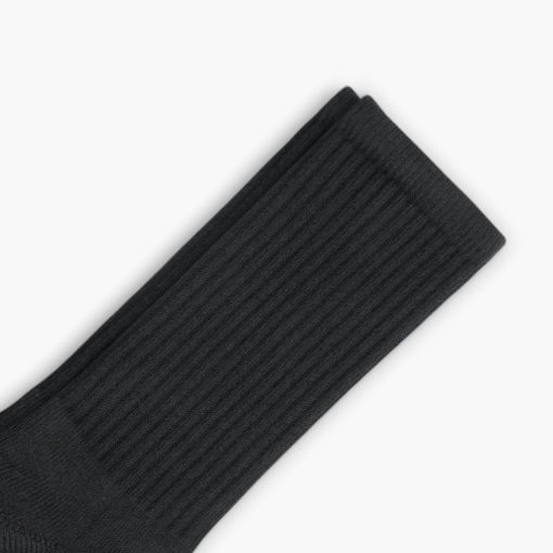 Men's Cotton Crew Sock | Black - Image 2
