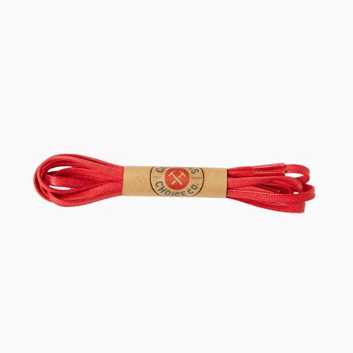 Flat Waxed Cotton Laces | Blue