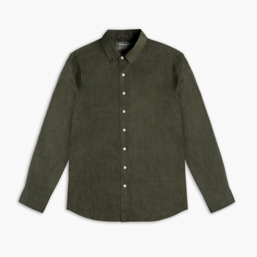 Linen Shirt | Brown