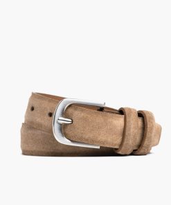 Men's Refined Leather Belt | Cognac Suede