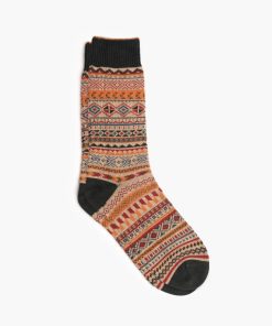 Men's Sodello Geo Sock | Burnt Crimson