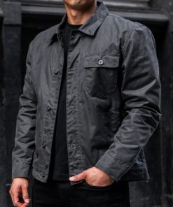 Waxed Canvas Field Jacket | Black