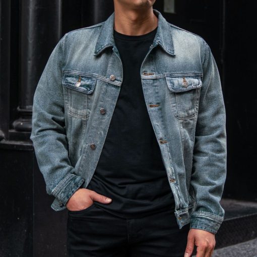 Denim Trucker Jacket | Pitch Black