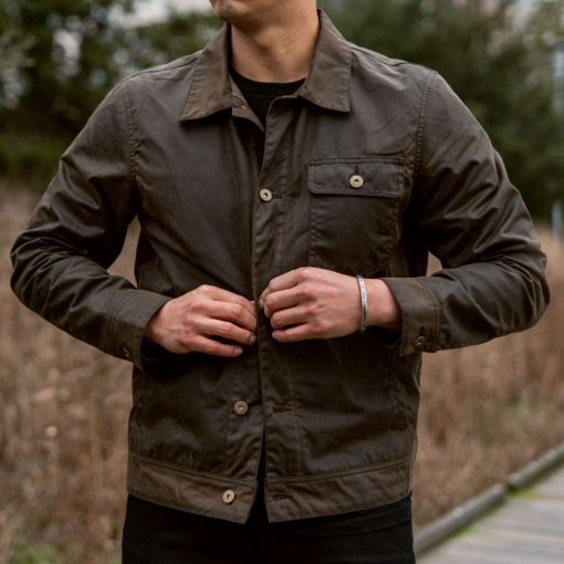 Waxed Canvas Field Jacket | Charcoal