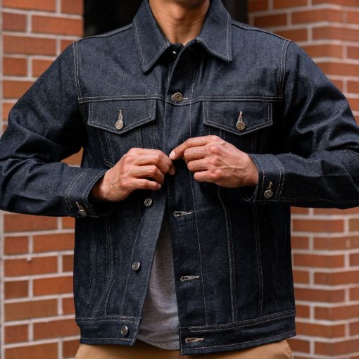 Selvedge Denim Trucker Jacket | Vintage Wash - Image 2