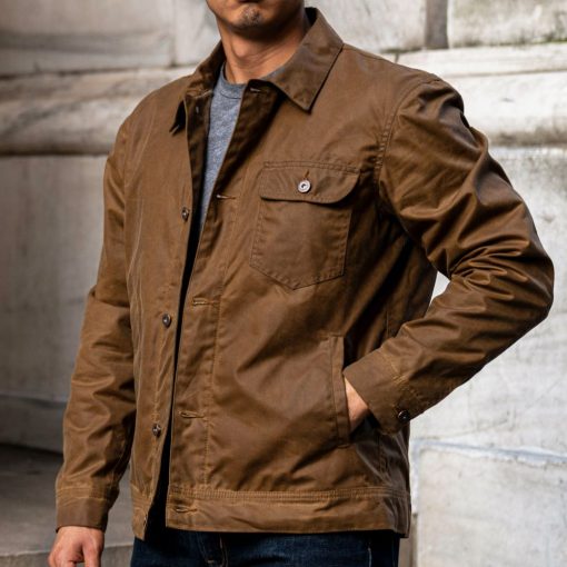 Waxed Canvas Field Jacket | Navy