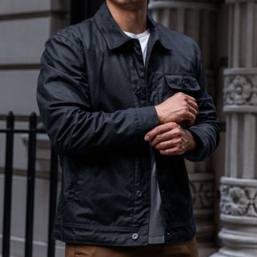 Waxed Canvas Field Jacket | Khaki