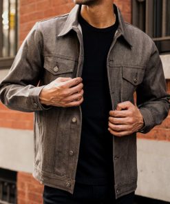 Selvedge Denim Trucker Jacket | Black