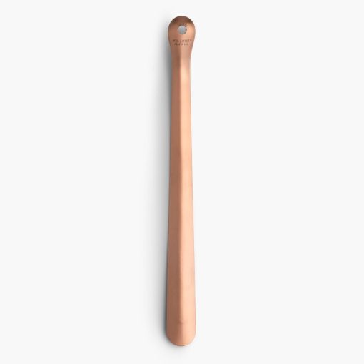 Cobbler's Choice 16" Metal Shoe Horn | Brushed Brass - Image 2