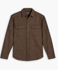 Summit Flannel Shirt | Blue Herringbone