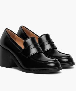 High Heel Penny | Black & Gold