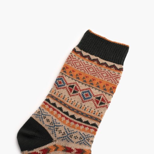 Women's Sodello Geo Sock | Burnt Crimson - Image 2