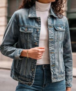 Denim Trucker Jacket | Faded Indigo