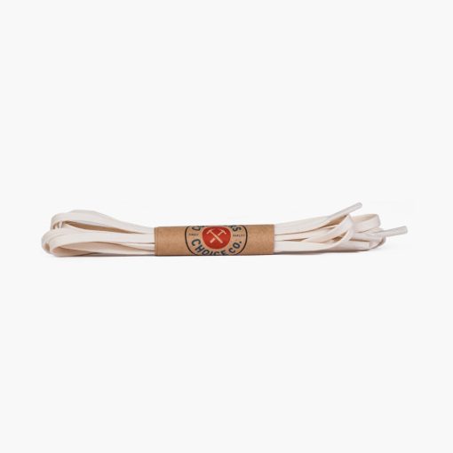 Flat Waxed Cotton Laces | Beige