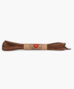 Flat Waxed Cotton Laces | Grey