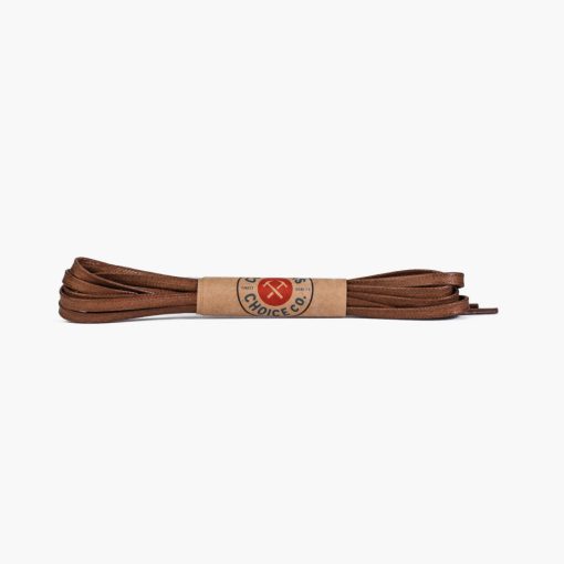 Flat Waxed Cotton Laces | Grey