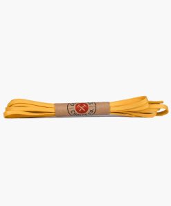 Flat Waxed Cotton Laces | White